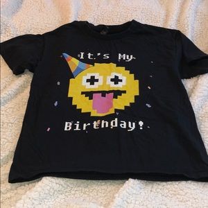 Black T-shirt it’s my birthday